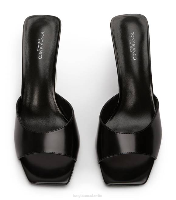 Blockabsätze| de Tony Bianco Frauen Naja-Heels Schwarz hochglänzend/klar 4624223